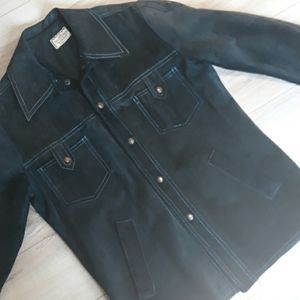 Vintage 70's Suede Shirt Jacket